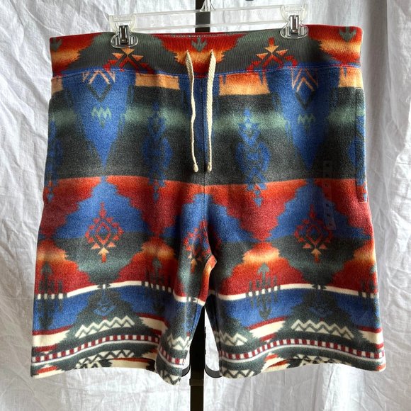 Polo Ralph Lauren Aztec Southwestern Fleece Shorts - Men's Size XL - NWT - Picture 1 of 7